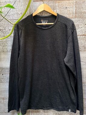Cloudveil | 100% Merino Wool Fitted LS Base Layer Crewneck Top - Men's XXL, Gray